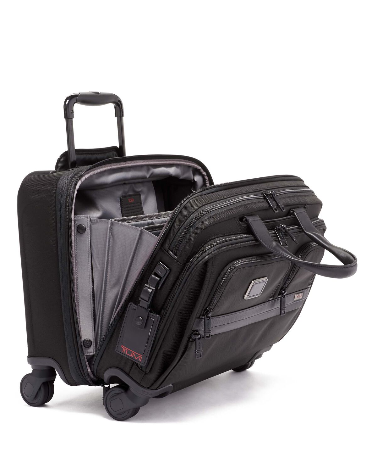 TUMI Alpha 3 DLX 4 WHL LPTP CASE BRIEF Black