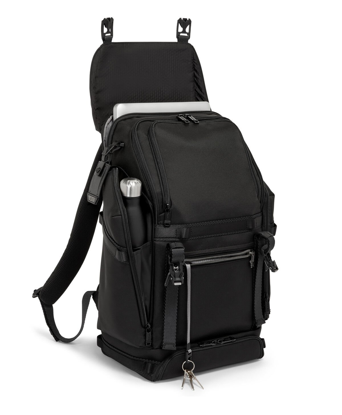 TUMI Alpha Bravo EXPEDITION FLAP BACKPACK  Black TUMI Alpha Bravo EXPEDITION FLAP BACKPACK  Black