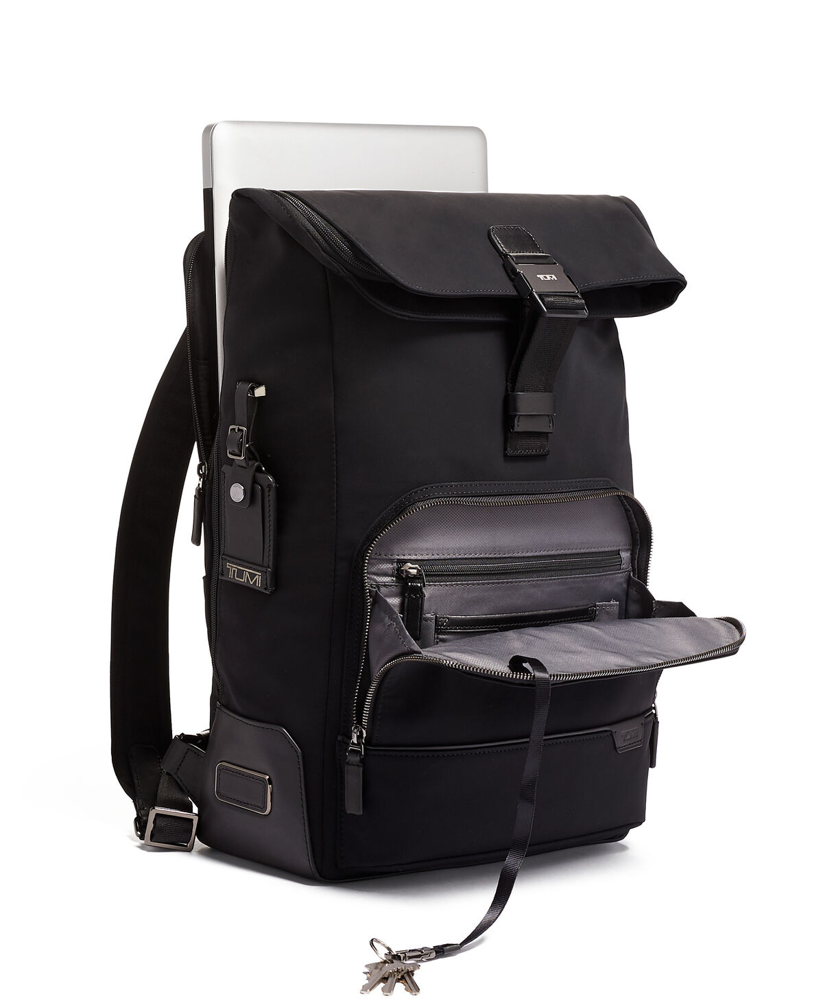 TUMI Harrison OSBORN ROLL TOP BACKPACK  Black