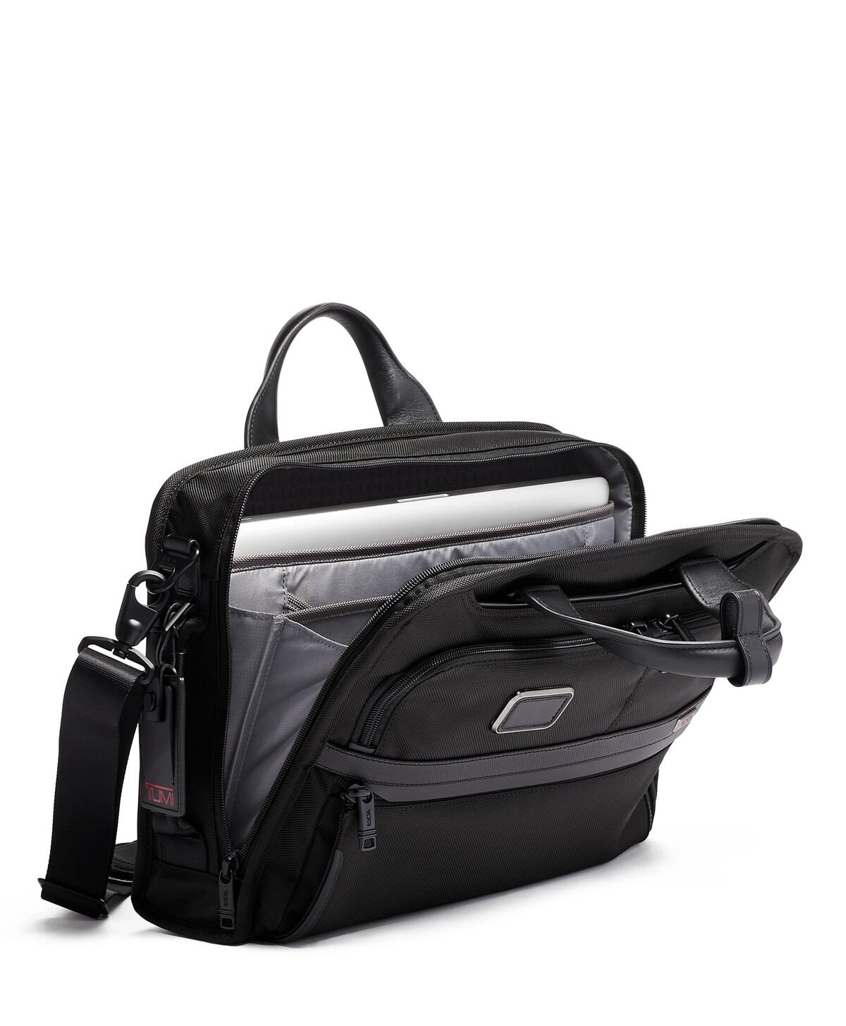 TUMI Alpha 3 SLIM THREE WAY BRIEF Black