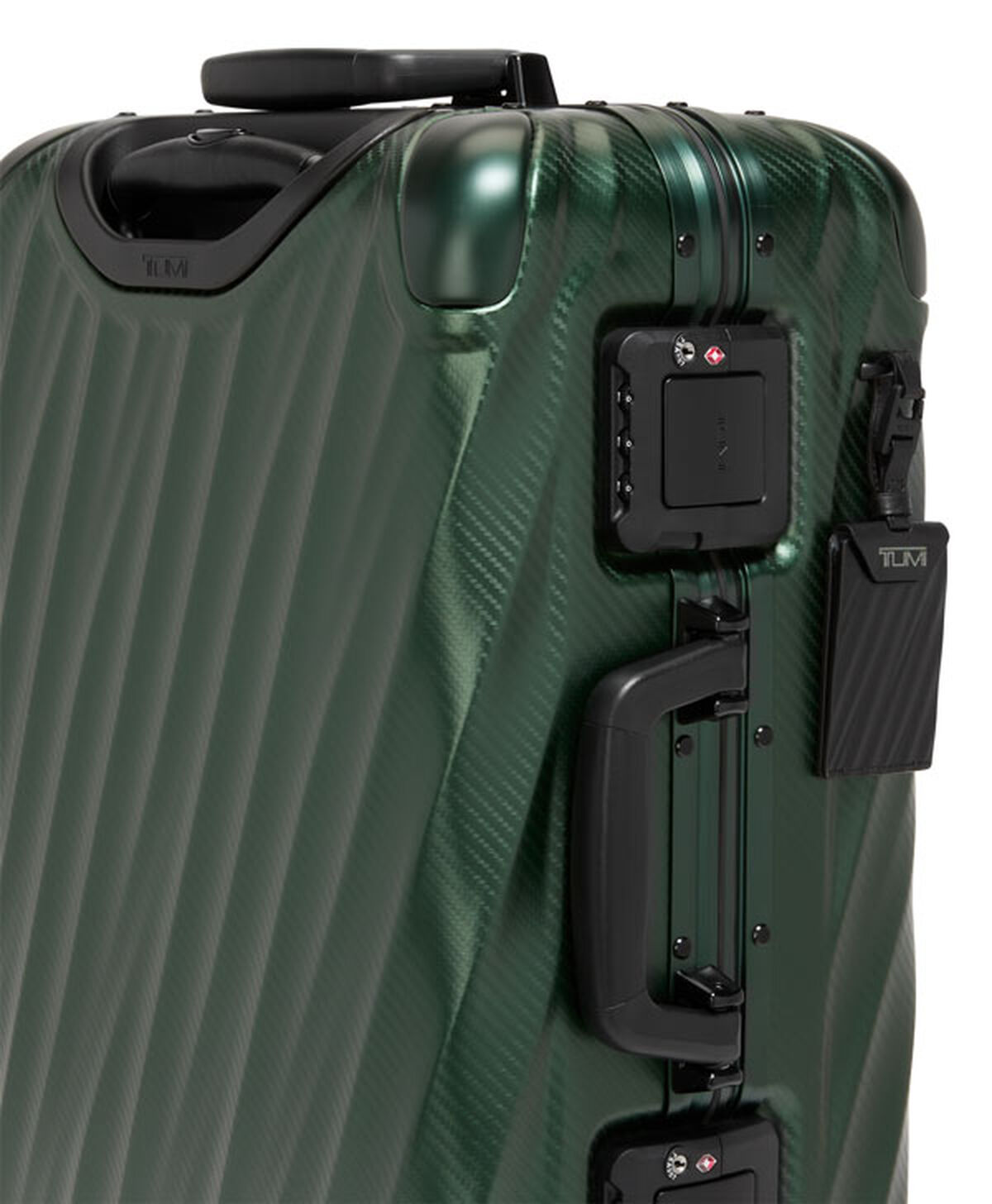 TUMI 19 Degree Aluminium INTERNATIONAL CARRY-ON Texture Forest Green