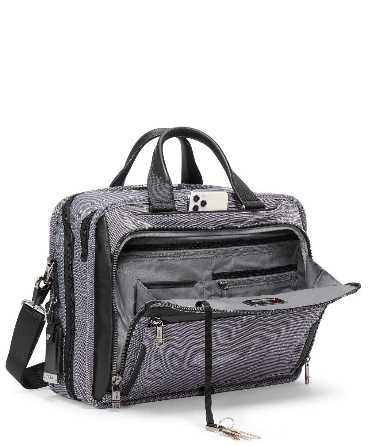 TUMI Alpha 3 ORGANIZER BRIEF  Meteor Grey