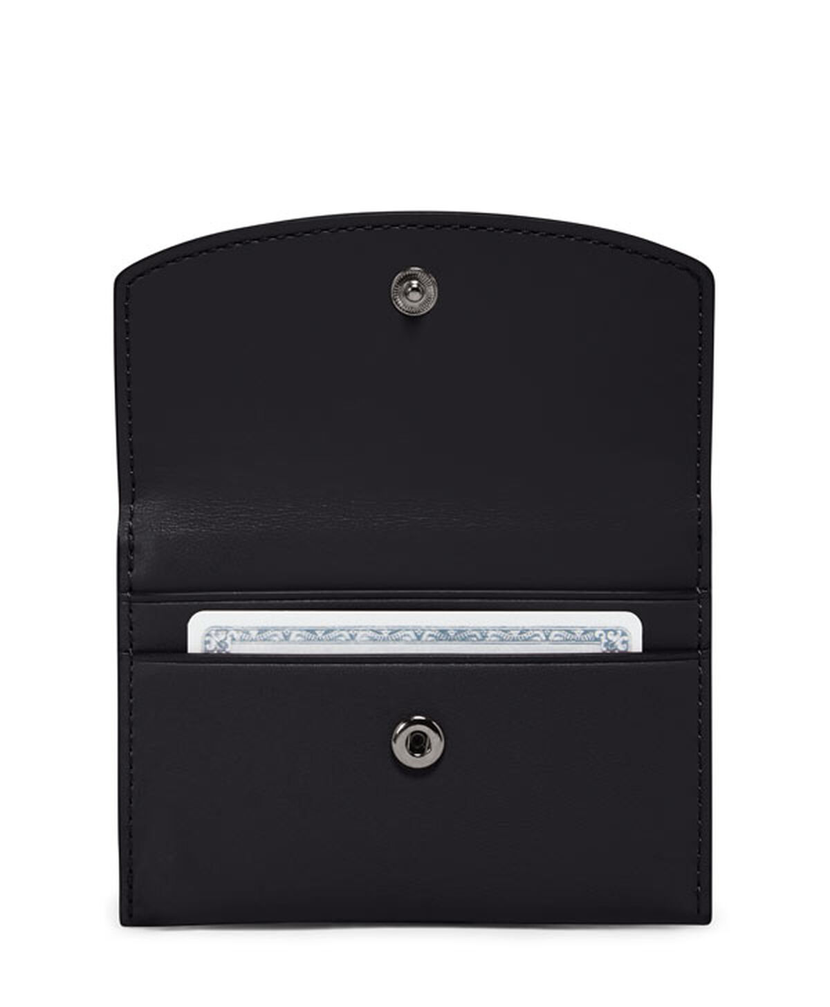 TUMI Belden FLAP CARD CASE  Black