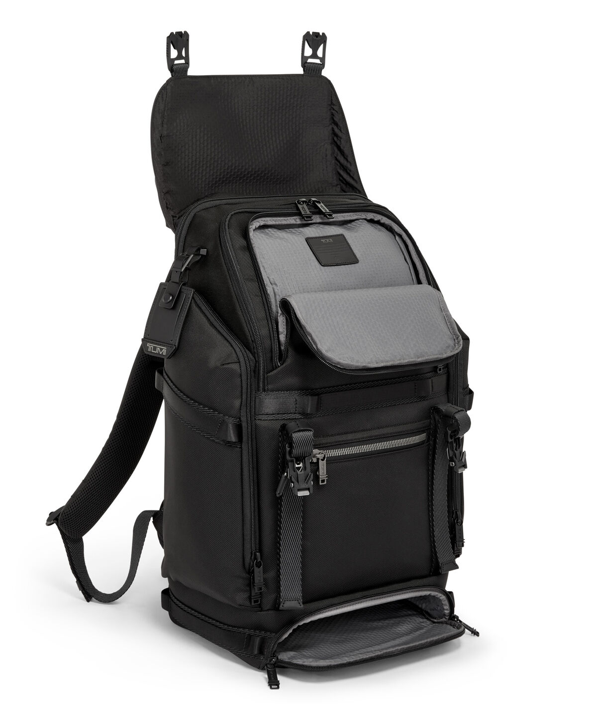 TUMI Alpha Bravo EXPEDITION FLAP BACKPACK  Black TUMI Alpha Bravo EXPEDITION FLAP BACKPACK  Black