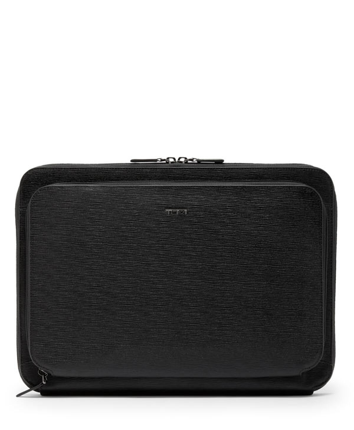 TUMI Nassau LAPTOP PORTFOLIO  Black Embossed