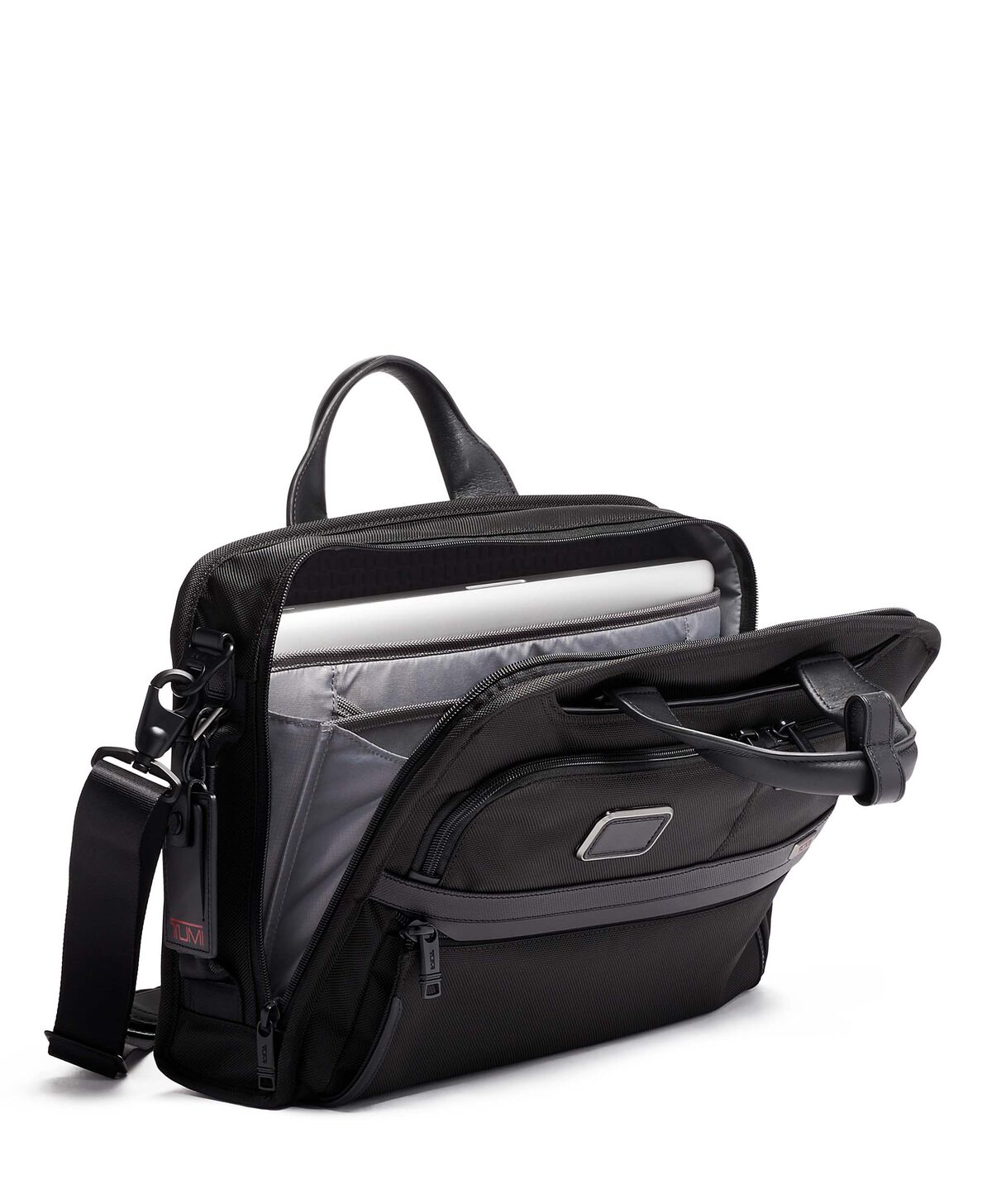 TUMI Alpha 3 SLIM THREE WAY BRIEF Black