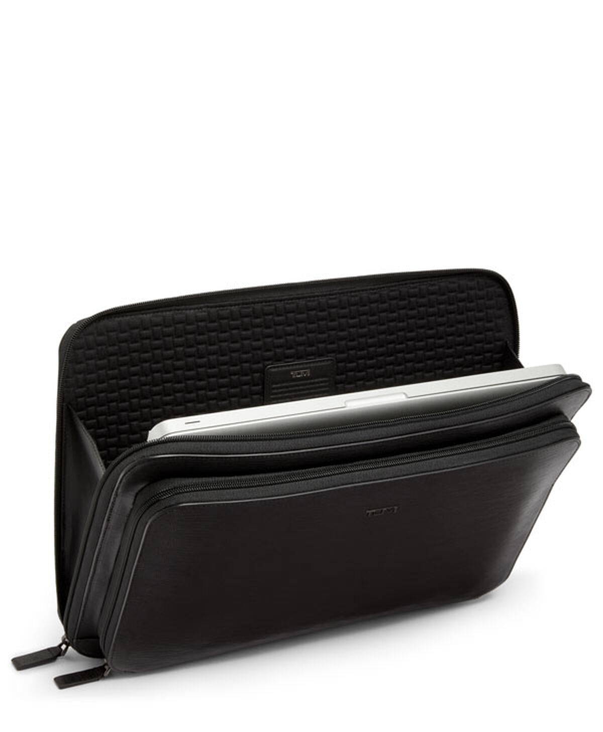 TUMI Nassau LAPTOP PORTFOLIO  Black Embossed