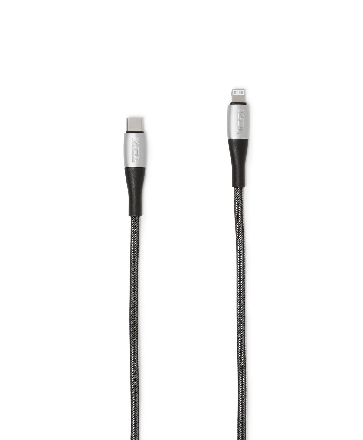 TUMI Mobile Accessory USB-C-LIGHTNING CABLE  Black Silver