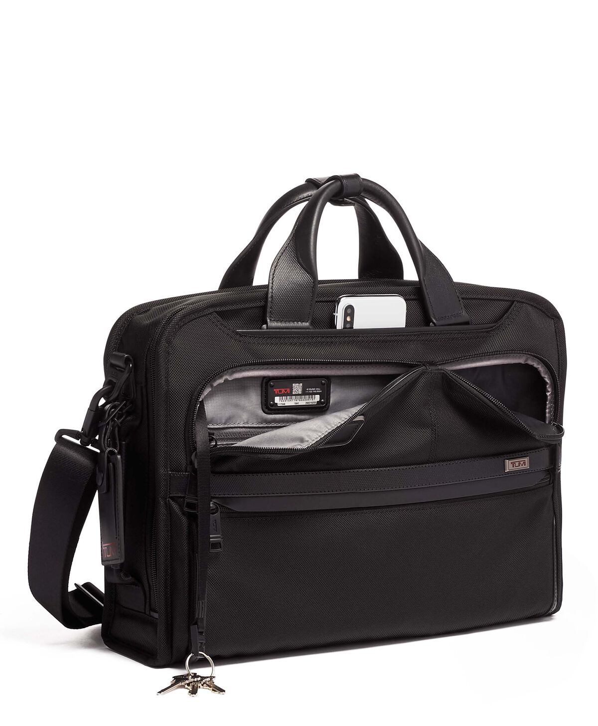 TUMI Alpha 3 SLIM THREE WAY BRIEF Black