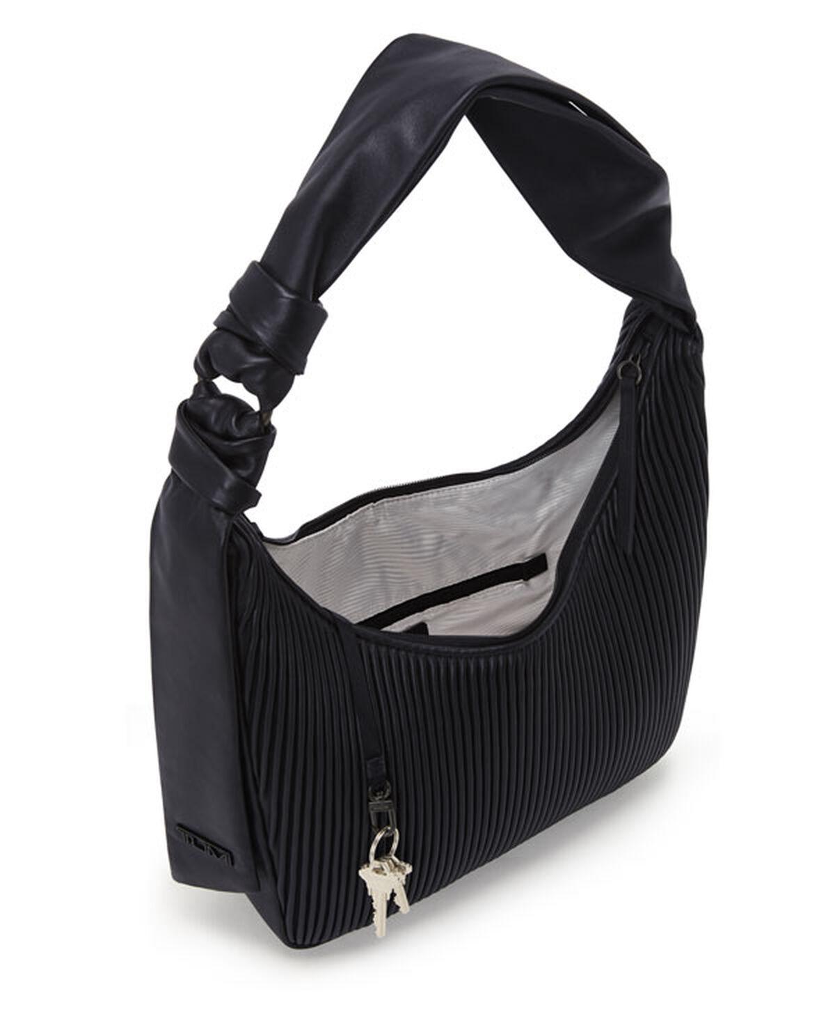 TUMI ASRA Shoulder Bag Black Ribbed