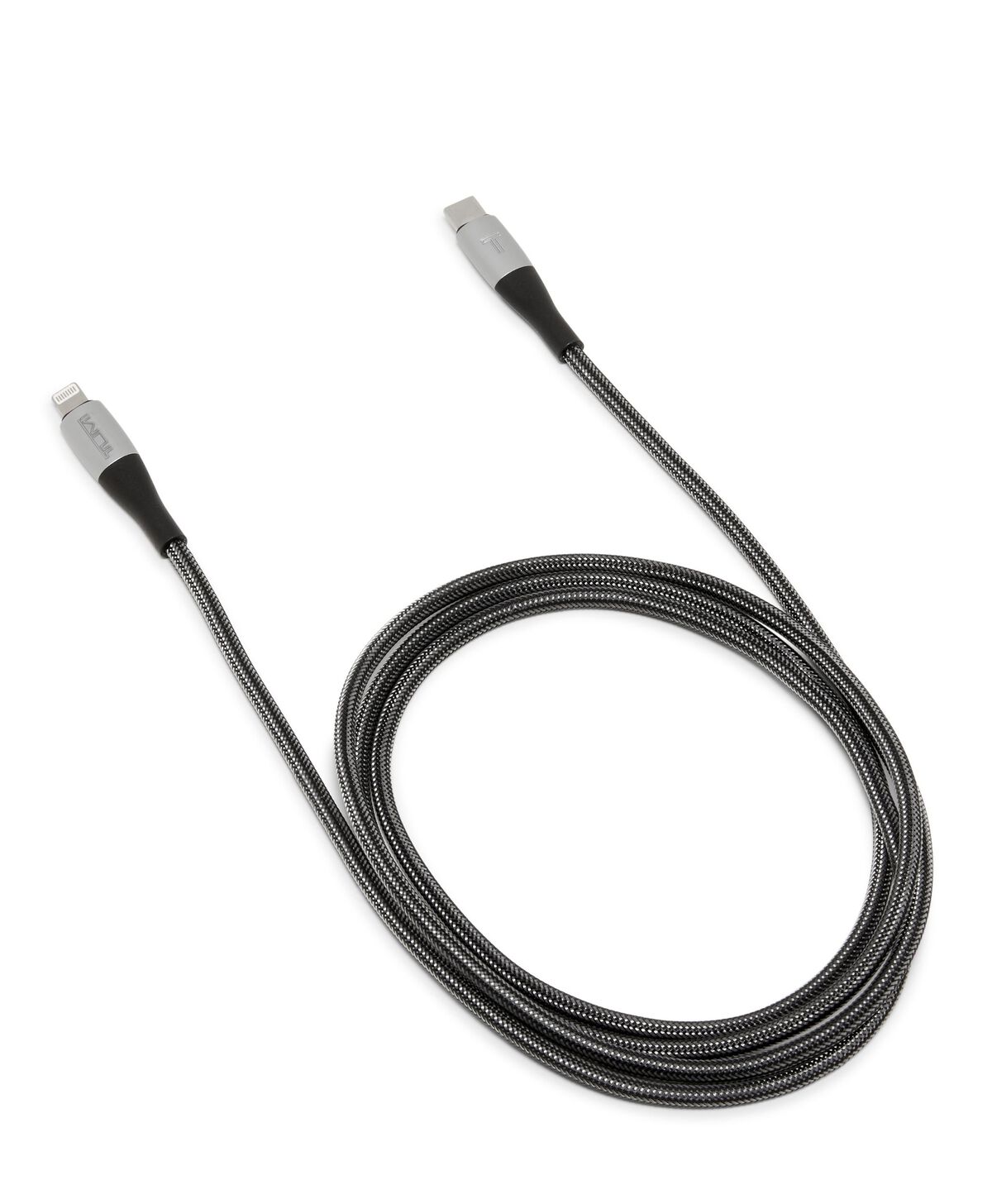 TUMI Mobile Accessory USB-C-LIGHTNING CABLE  Black Silver