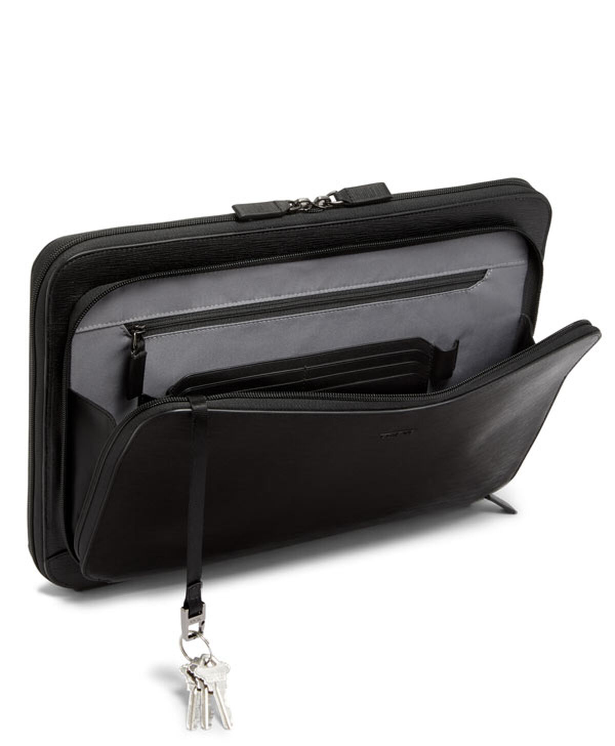 TUMI Nassau LAPTOP PORTFOLIO  Black Embossed